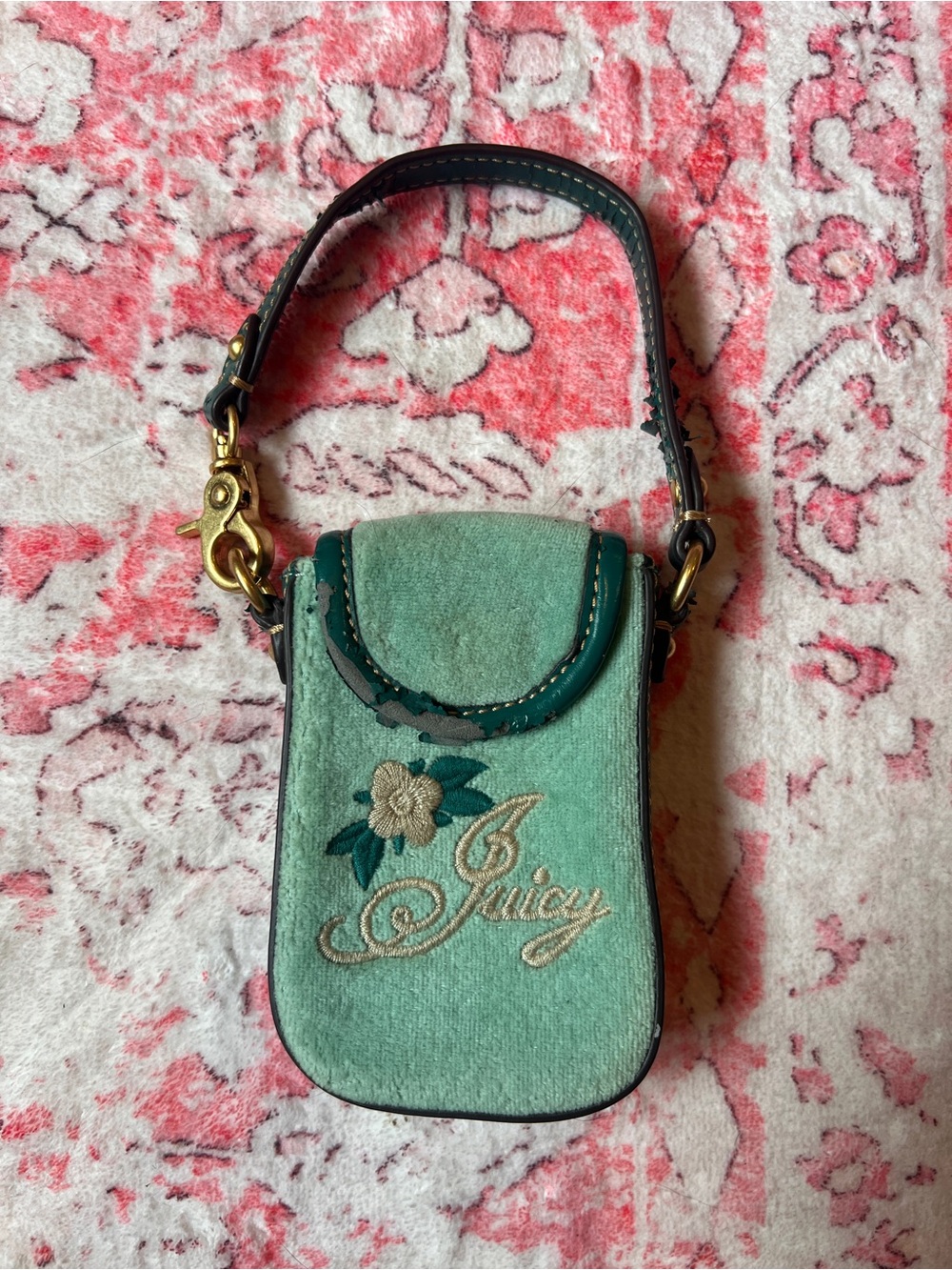 Juicy Couture Vintage flipphone wristlet holder